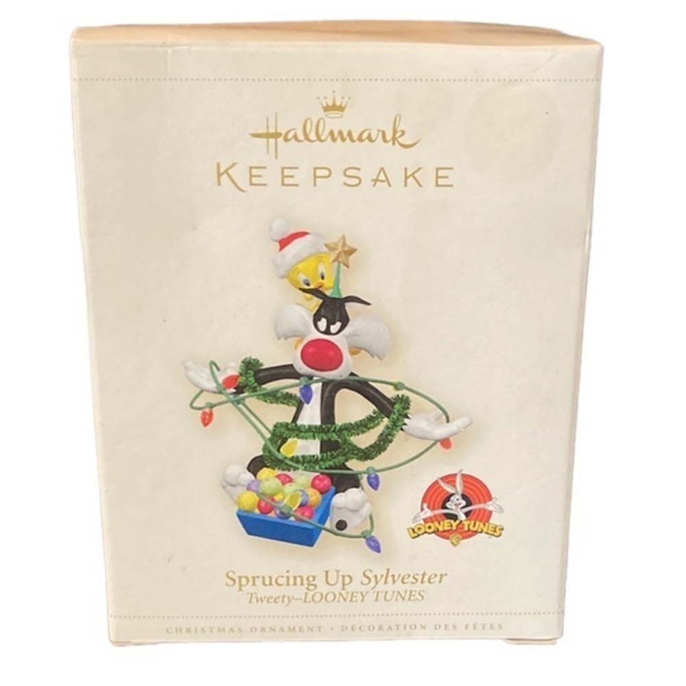 NIB Hallmark 2006 Keepsake Ornament - Sprucing Up Sylvester